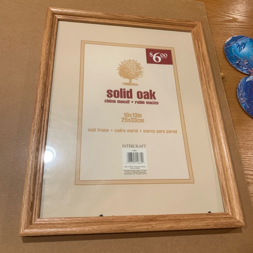 Intercraft solid oak wall picture frame